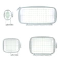 thumbnail image 4 of 4pcs/set Embroidery Machine Hoop Frame Set Sew Tech Hoops Sewing Machine Accessories for Brother PE-700 PE-700II PE-780D Innovis 1000 Babylock Ellure Emore, 4 of 9