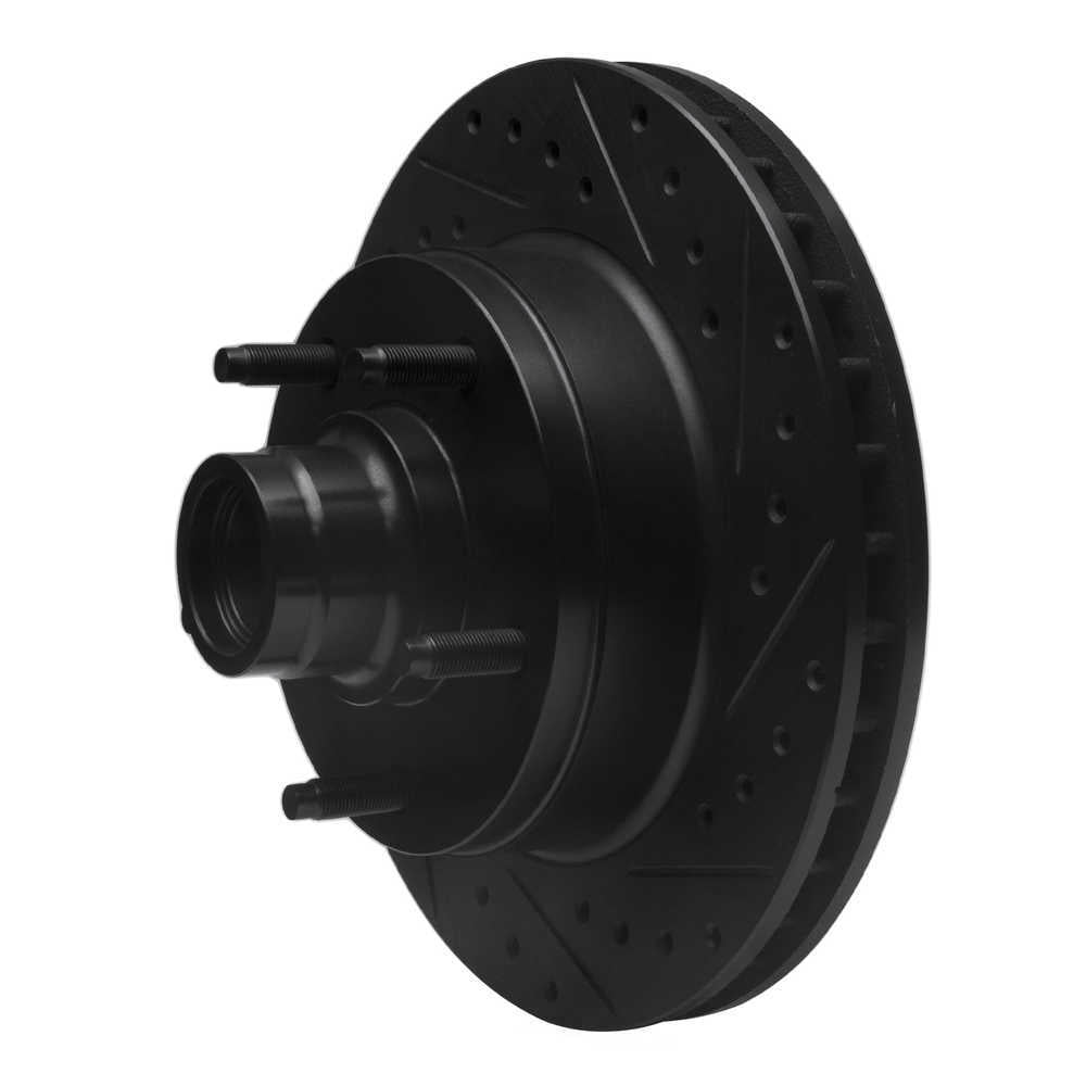 Dynamic Friction Company 633-54097R DFC Brake Rotor - Drilled And Slotted - Black