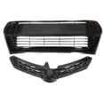 thumbnail image 2 of LABLT 2Pcs Gloss Black Front Bumper Upper+Lower Grille For 2014-2016 Toyota Corolla S, 2 of 6