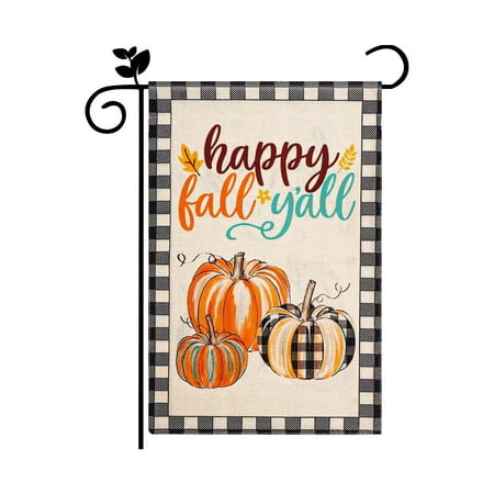 Double-Sided Halloween Garden Flag HD Digital Print Outdoor Courtyard Banner Fade Resistant Polyester Yard Décor for Entryway Lawn & Patio Rust Proof Grommets for Mailbox & Fence D