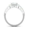 thumbnail image 2 of Rosec Jewels Statement Cubic Zirconia Engagement Ring - 5 Carat - AAAA Quality, 18K White Gold, US 3.00, 2 of 9