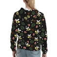thumbnail image 7 of Daiia Bees Pattern Women's Fashion Hoodies & Sweatshirts with Kangaroo Pocket Hooded Sweatshirt with Eye-catching Drawstrings-X-Large, 7 of 7
