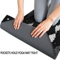 thumbnail image 3 of Black White Cloud Moon Star Pattern Hot Yoga Mat Towel Non Slip for Hot Yoga - Quick-Drying Yoga Mat Cover with 4 Corner Pockets with Travel Bag - Hot Yoga Towel Non Slip 74"x26", 3 of 6