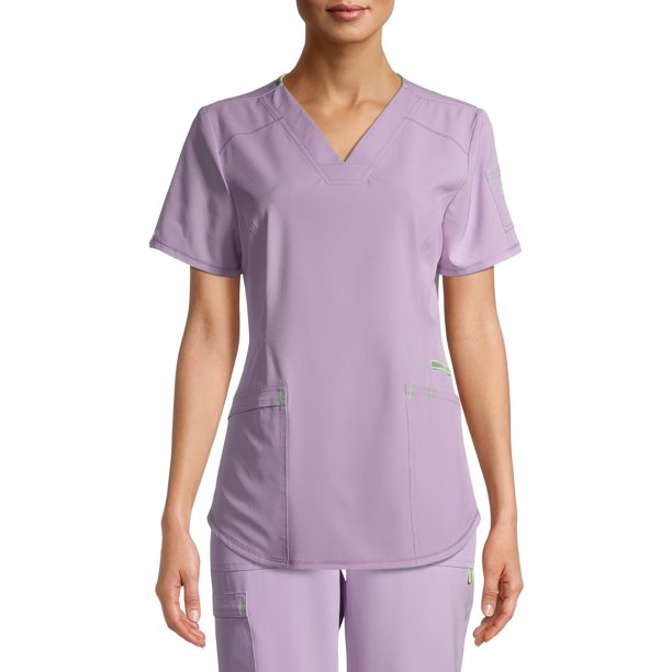 Scrubstar Scrubstar Women's Seasonal Solid Active VNeck Scrub Top