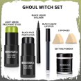 thumbnail image 3 of Set de maquillaje BOBISUKA Kit de pintura facial y corporal verde claro y negro, 3 of 6