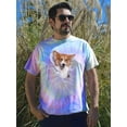 thumbnail image 2 of Corgi Peaking Out Tie Dye Spiral Men -Image by Shutterstock, Male XX-Large, 2 of 4