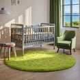 thumbnail image 5 of Shag Area Rugs for Living Room 6'(Round), Soft and Fluffy Shaggy Carpet for Pets, Machine Washable Floor Rugs for Living room, 5 of 10