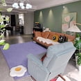 thumbnail image 4 of TWINNIS Soft Area Rug Modren Rugs for Living Room Memory-Foam Carpets,Softness Rugs for Bedroom,Lavender Purple,6'x9', 4 of 6
