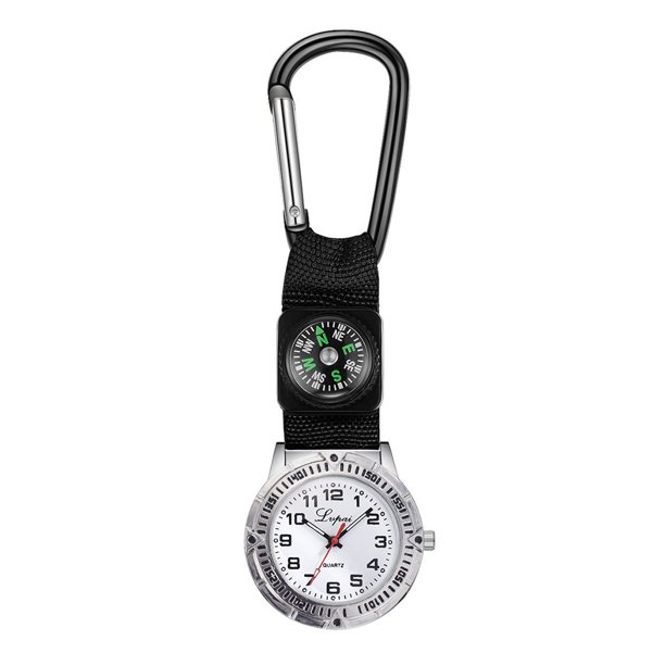 Reloj de enfermera de montañismo con brújula funcional, reloj de moda sencillo