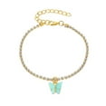 thumbnail image 2 of Xihbxyly Tobillera, Deslumbrante Pulsera de Pie con Diamantes de Imitación, Elegante Diseño de Cristal En Forma de Corazón, Elegante Adorno de Borla para El Pie, Ideal para Una Clase de Yoga En La Pl, 2 of 2