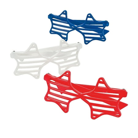 Rwb Star Shaped Shutter Shades - Apparel Accessories - 12 Pieces
