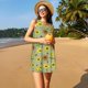 thumbnail image 3 of Fotbe Sage Green With Sunflowers Vestido de Verano sin Mangas para Mujer – Vestido Midi Línea A, Estilo Camiseta Floral, Vestido Playero Casual y Fluido, 3 of 7