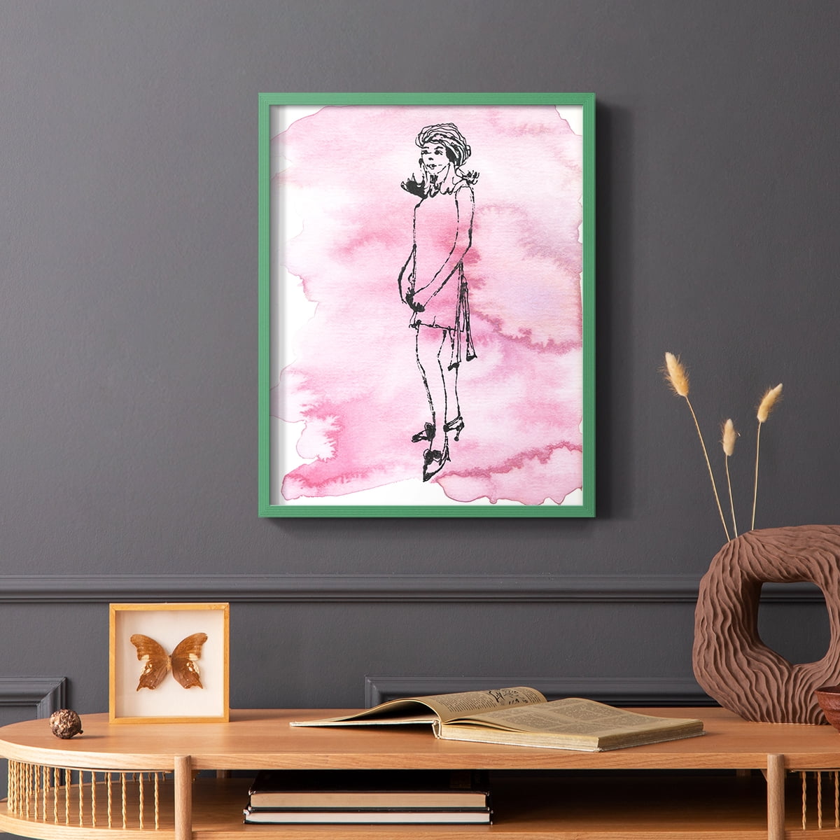 60's Fab II in Paper Solid Wood 8 x 10 Framed Print