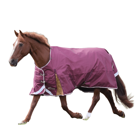 Shires Equestrian Highlander Plus 100g Standard Neck Horse Blanket Maroon  78