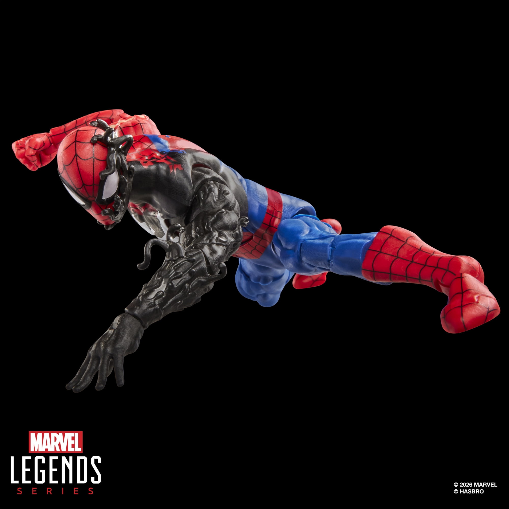 Marvel Legends Series, figurine de collection Secret Wars Spider-Man (costume d'extraterrestre) de 15 cm, inspirée des bandes dessinées Marvel