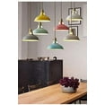 thumbnail image 4 of FSLiving J Track Pendants Lighting Iron Art Iron Macaron Red Decoratefor Instant Pendant Light for Cabinet Kitchen Island Customizable Track Lighting Bulbs Not Included - 3 Lights, 4 of 7