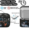 thumbnail image 4 of Lunch Box with Padded Liner Spacious Insulated Lunch Bag Durable Men Bento Bag with Strap for Commuters Outdoor Enthusiasts School Sports Office/Work Meals Picnic & Camping, 4 of 6