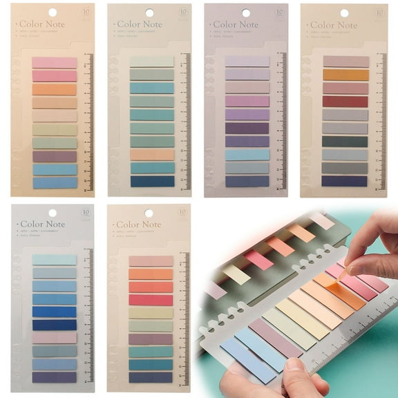 1200Pcs Sticky Tabs,Book Tabs for Annotating Books,Aesthetic Index Tabs,Sticky Notes,Page Markers,Translucent, Writable,Repositionable