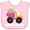 AD-Pink, variant on Inktastic Happy Easter Bunny Delivering Easter Eggs Boys or Girls Baby Bib
