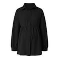 thumbnail image 6 of yocbz Maternity Sweaters Women Maternity Tops Casual Tunic Fall Shirts Crew Neck Long Sleeve Pregnancy Clothes Black,Size for 13-14 Years, 6 of 8