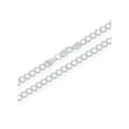 thumbnail image 3 of ADIRFINE 925 Solid Sterling Silver 4mm Curb Cuban Link Chain, 3 of 5