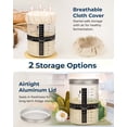 thumbnail image 5 of Sourdough Starter Jar Kit - 47 oz Large Wide Mouth Bread Starter Jar with Feeding Tracking Band, Silicone Spatula, Sourdough Bread Baking Supplies, 5 of 7