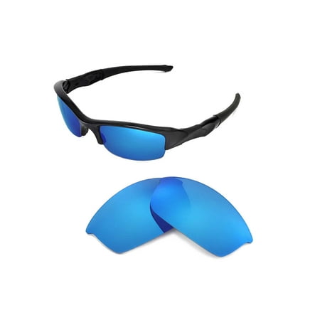 Walleva Ice Blue Polarized Replacement Lenses for Oakley Flak Jacket Sunglasses