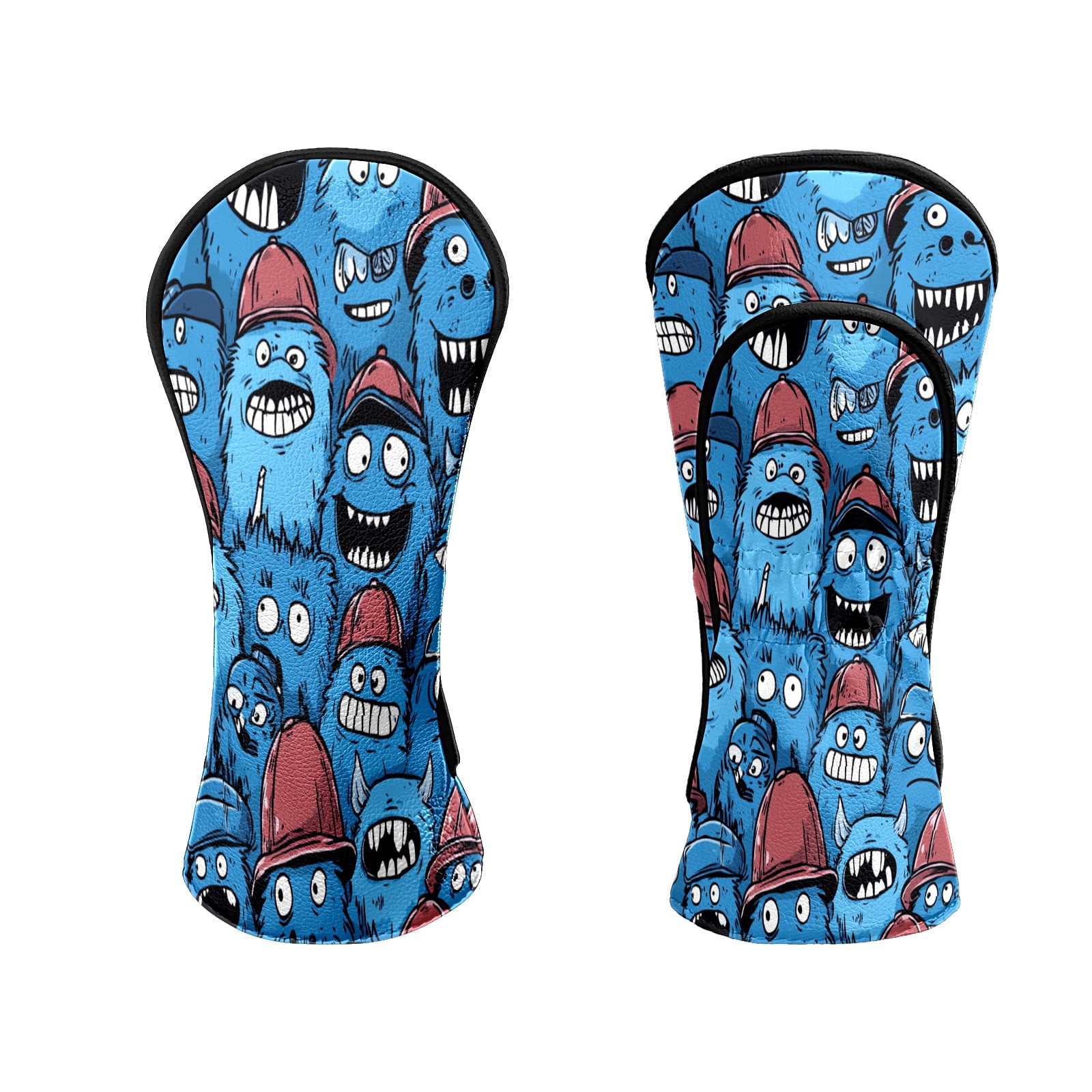Golf Club Head Covers Furry Monster Premium Plush Velvet Lining, Waterproof Golf Headcovers Driver & Fairway Woods for Scratch Protection Novelty Gift for Men & Women