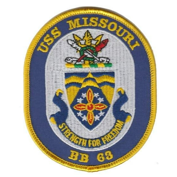 USS Missouri BB-63 Patch – Plastic Backing