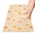 thumbnail image 5 of Haosy Light Orange Star Bathroom Rugs Non Slip Absorbent Soft Plush Quick Dry Bath Mat, 39"x20", 5 of 8