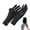 Black, variant on Sun Protection Cooling Gloves with Touchscreen Fingertip & Grip Dots, 1 Pair