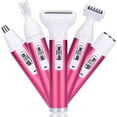 thumbnail image 1 of Electric Shaver for Women,5 in 1 Portable Multifunction Bikini Trimmer Set,Wet & Dry Painless Razor for Women,Rechargeable Low Razors for Legs Eyebrow Nose Face Bikini Area Pubic Underarms, 1 of 7