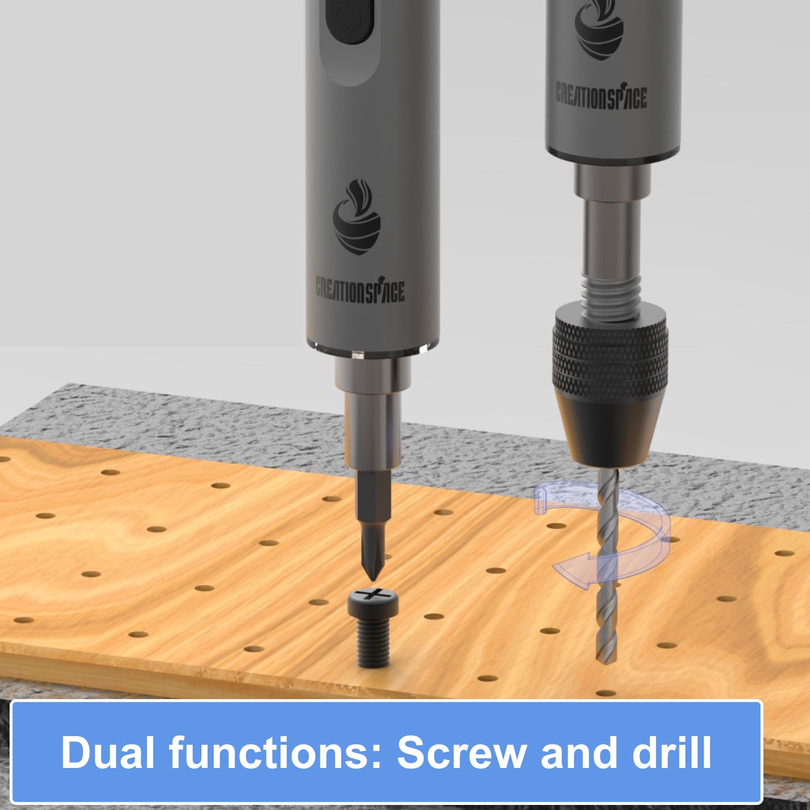 Portable Cordless Small Electric Drill and Screwdriver for Easy Use Repair Tool Set for Cell Phones Watches Laptops