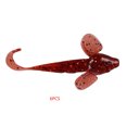 thumbnail image 1 of Soidarity 6 uds 10cm/5,5g señuelos de pesca cebo con forma de gusano realista aparejos de pesca para río y mar Pescar rojo oscuro Soidarity DJ1065-06, 1 of 3