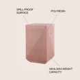 thumbnail image 6 of Adrian 20.75" Contemporary Minimalist Square Accent Table , Pink Terrazzo Finish, 6 of 9