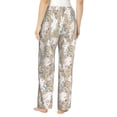 thumbnail image 3 of Xecao Retro Bunny Flower Women's Straight Lounge Pajama Pants: The Epitome of Relaxed Sleepwear, 3 of 9