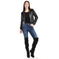thumbnail image 1 of Chamarra corta de vinipiel Roman Fashion /Juvenil, 18048 (Negro) negro M, 1 of 5