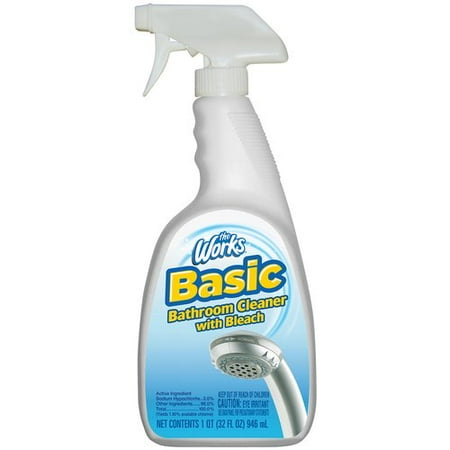 The Works Basic Bathroom Cleaner with Bleach, 32 fl oz