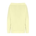 thumbnail image 6 of Qzwdhjm Off Shoulder Sweatshirts for Women Drawstring Long Sleeve Sweatshirt Soft Loose Casual Fall Pullover Tops, 6 of 7
