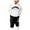 A01-White, variant on Caqnni School Sports Team Warm-Up Outfit: Girls' Matching Hoodie and Sweatpants Set for Before/After Games and Team Spirit(A01-Grey,4-5 Years)