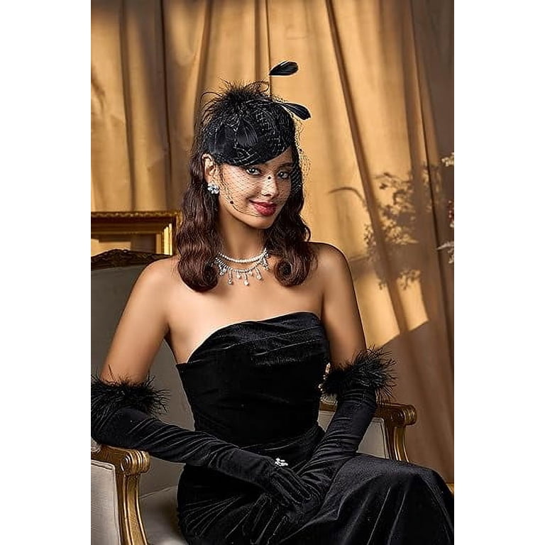 Bridal Wedding Veil Fascinator Mesh Lace Headband Tea Party  display picture 3