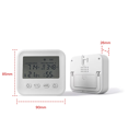 thumbnail image 4 of Mini Radon Air Quality Monitor Temperature Humidity Data Adjustment Radon Sensor Monitor Indoor Radon Gas Detector,1 * Main unit 1 * Type-C charging cable,White, 4 of 6