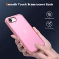 thumbnail image 5 of Dteck for iPhone 16e Case with Screen Protector + Lanyard Wrist Strap, Translucent MatteShockproof Protective Phone Case for iPhone 16e 6.1 Inch, Pink, 5 of 6
