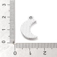 thumbnail image 3 of 100 pc Alloy Rhinestone Pendants UV Plated Moon Platinum 18x11.5x2mm Hole: 1.8mm Alloy+Rhinestone, 3 of 3
