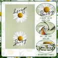 thumbnail image 6 of luyaa Set of 6 Daisy Kitchen Towels Spring Floral Gnome Dishtowels Flower Rustic Tea Towels Absorbent Forest Green Hand Wash Cloth 26"x18" for Farmhouse Kitchen Bathroom Housewarming Gift, 6 of 6