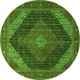 thumbnail image 1 of Ahgly Company Indoor Round Medallion Green Traditional Area Rugs, 8' Round, 1 of 1