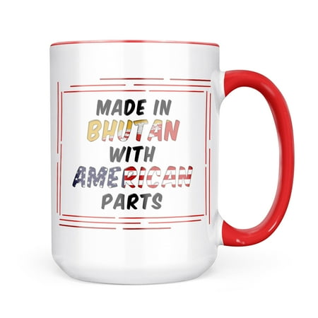 

Neonblond American Parts but Made in Bhutan Mug gift for Coffee Tea lovers