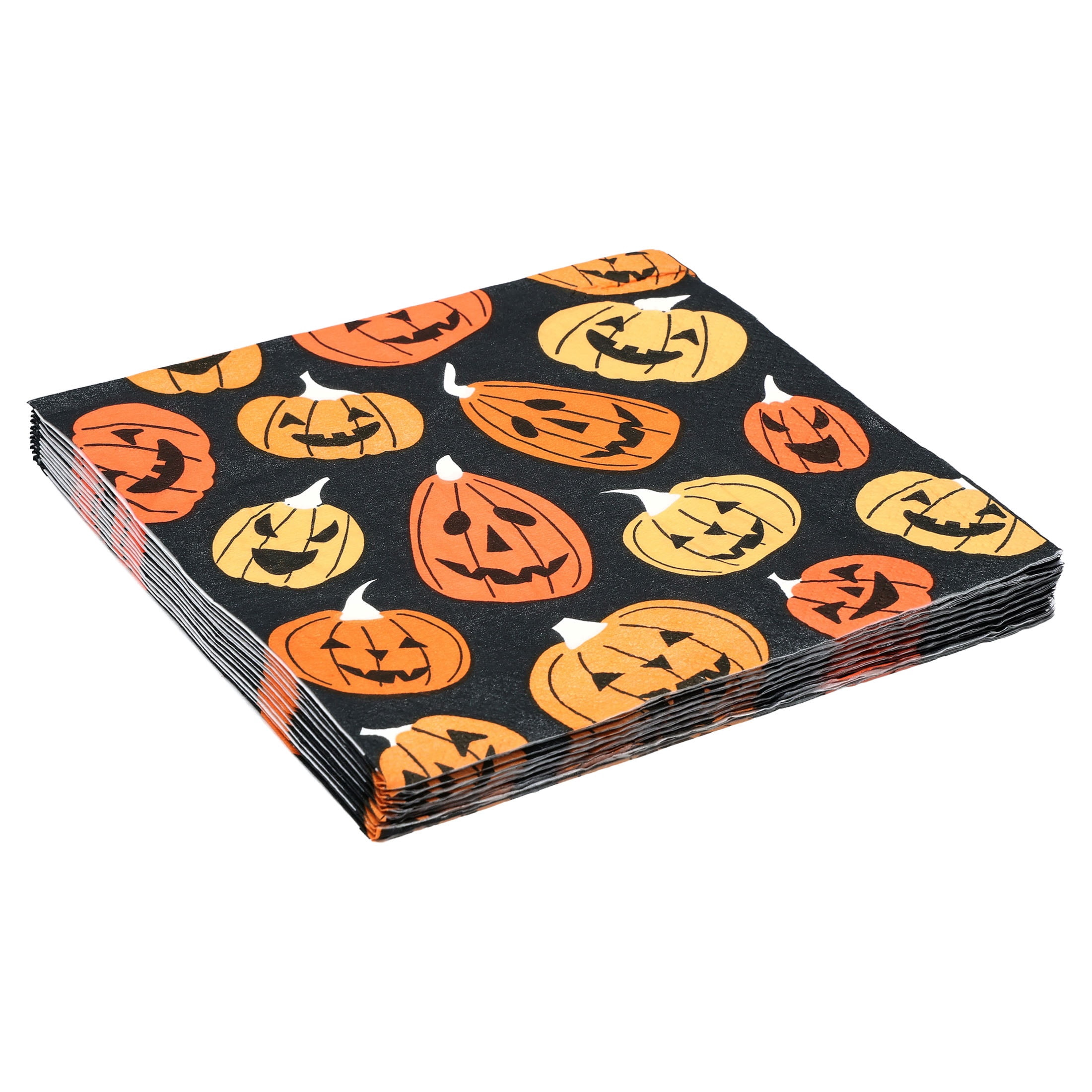 Jack-o'-Lantern Disposable Paper Plates, Multicolor, 8.5", 8 Count, Halloween by Way To Celebrate
