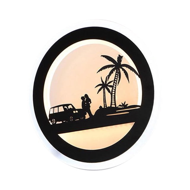 Lámpara de pared LED, lámpara decorativa blanca cálida de estilo nórdico para dormitorio, baño, Zulema Lámpara de pared creativa