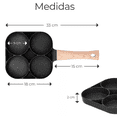 thumbnail image 3 of Sartén Para Freír Antiadherente 4 Espacios En 1 Multifunción, 3 of 7